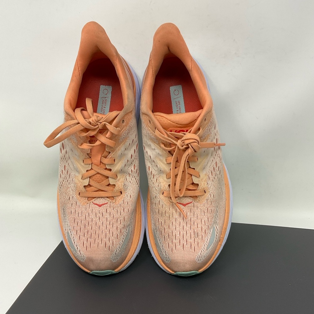 Hoka One One HOKA Clifton 8 Cantaloupe 1119394 CSPY Running Shoes Sneakers 8.5